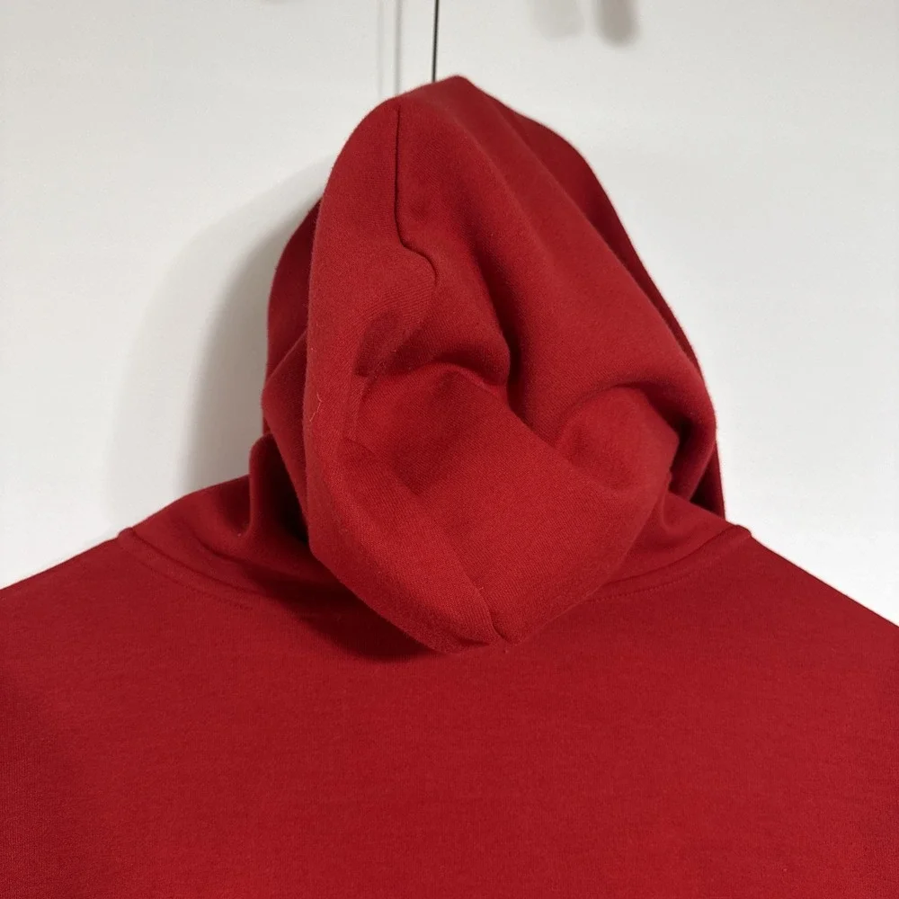 POLO RALPH LAUREN CHENILLE BLACKWATCH P PATCH XL FULL ZIP HOODIE RED Varsity